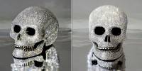 Отличный подарок под елочку – декоративный череп Diamond skull в кристаллах Swarovski. Фото