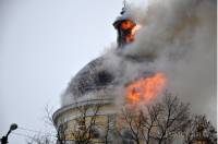 У чертей праздник. В Одесской области сгорел реконструированный собор. Фото