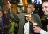 Как Обама в пабе пивом угощался. Сразу и не скажешь, что президент