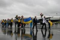 «Молодые регионы» поздравили украинских олимпийцев с возвращением домой