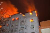 Владельцы сгоревших квартир на улице Мазепы получат по 10 тысяч гривен
