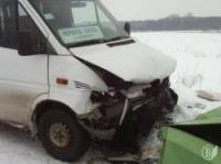 На Черниговщине маршрутка протаранила «Жигуль». Пострадали два человека