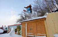 Снегопад превратил Киев в шикарный горнолыжный курорт