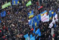 Оппозиция провела очередную акцию «Вставай, Украина!» в Ивано-Франковске. Уже вместе с Кличко