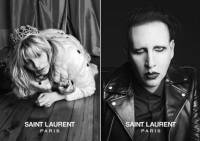 Очень смелый ход. Физиономии Мэрилина Мэнсона и Кортни Лав станут лицом бренда Ив Сен Лоран