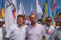 Михаил Соколов и Роман Забзалюк возглавили колонну николаевцев на акции протеста «Вставай, Украина!»