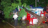 На Одессу обрушился мощный ураган. Город завален поваленными деревьями, один человек погиб