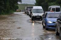 Из-за разлива реки затопило трассу Симферополь-Феодосия