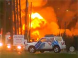 В Канаде взорвался поезд с нефтью. Огнем полностью уничтожен центр города
