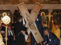 Патриарх Кирилл привез в Киев крест Андрея Первозванного