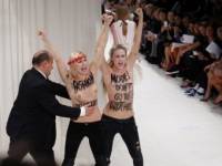Активистки движения FEMEN сорвали показ коллекции Nina Ricci на Парижской неделе моды