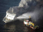 Пожар на пароме в Черном море успешно потушен. Жертвами стали шесть фур