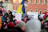 В Варшаве начались пикеты в поддержку Евромайдана