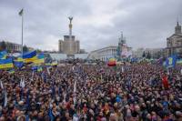 На Евромайдан вышли почти полмиллиона человек. Милиция насчитала лишь 20 тысяч