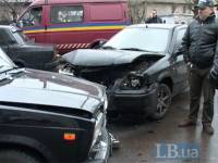 В Киеве милицейская машина протаранила мирного «иранца»
