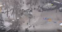 «Беркут» на Грушевского атакует. Репортаж с места событий