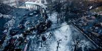 Руины и баррикады на Грушевского. Фоторепортаж с высоты птичьего полета