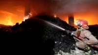 В Харькове сгорел гараж с гуманитарным грузом для Евромайдана