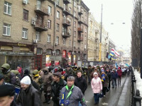 Защитники Майдана решили пройтись по бульвару Шевченко