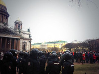 В Москве и Питере прошли митинги против войны с Украиной