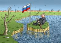 В интернете продолжают появляться карикатуры о похождениях «кремлевского карлика» в Крыму