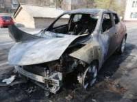 В Запорожье на платной стоянке сожгли машину местного бизнесмена