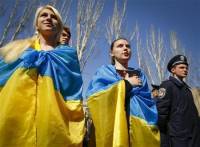 Тысяча луганских студентов вышли на акцию за единство Украины