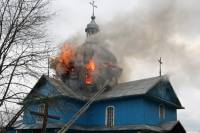 В Чистый четверг на Тернопольщине пылала церковь