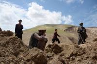 Последствия разрушительного оползня в Афганистане. Фоторепортаж с места событий
