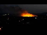 Видео с места падения сбитого украинского Ил-76 в Луганске