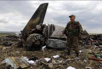 В Интернете появились фотографии того, что осталось от сбитого украинского самолета Ил-76