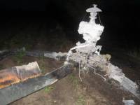 Минобороны опубликовало фото с места катастрофы украинского вертолета под Славянском
