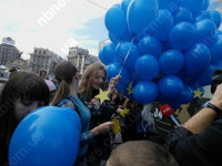 На Майдане празднуют подписание Соглашения об ассоциации Украины с Евросоюзом