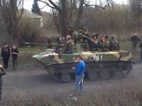 В районе Семеновки перемещаются танки боевиков