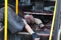 Фотографии и видео автобуса с расстрелянными бойцами «Правого сектора»