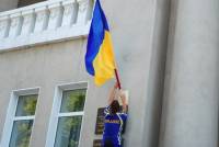 Жители Артемовска за единую Украину. Фото с места событий