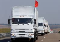 Наблюдатели ОБСЕ насчитали в «гуманитарном конвое» 220 грузовиков. Часть из них уже вернулась в Россию