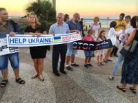 Жители Тель-Авива устроили акцию в поддержку Украины. Фоторепортаж с места событий
