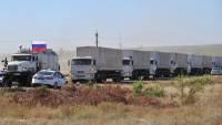 Третий гуманитарный конвой из РФ зашел в Донецкую область