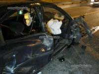 В Киеве пьяный водитель «Форда» «покалечил» грузовик и был таков