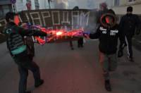 В Москве демонстративно сожгли флаг так называемой «Новороссии»