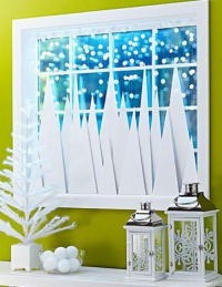 Несколько оригинальных идей, как к Новому году украсить окна в доме