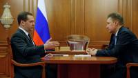 Медведев велел Миллеру держать на контроле ситуацию с отбором газа Украиной