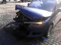 В Мукачево Skoda отправила Mercedes в припаркованные автомобили