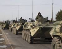 Россия в оккупированном Крыму стягивает бронетехнику к границе с Украиной