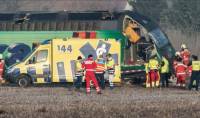 В Швейцарии столкнулись два пассажирских поезда. Пострадали 49 человек