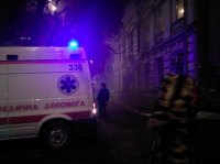 В Киеве горит здание неподалеку от кинотеатра «Киевская Русь»