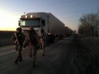 Бойцы батальона «Киев-1» задержали фуры, которые двигались в сторону Донецка