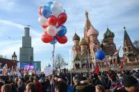 В Москве отпраздновать годовщину воровства Крыма у Украины согнали более 100 тысяч людей. Такие цифры приводят местные полицаи