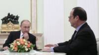 Если верить источникам, Олланд намерен встретиться с Путиным, чтобы поговорить об Украине